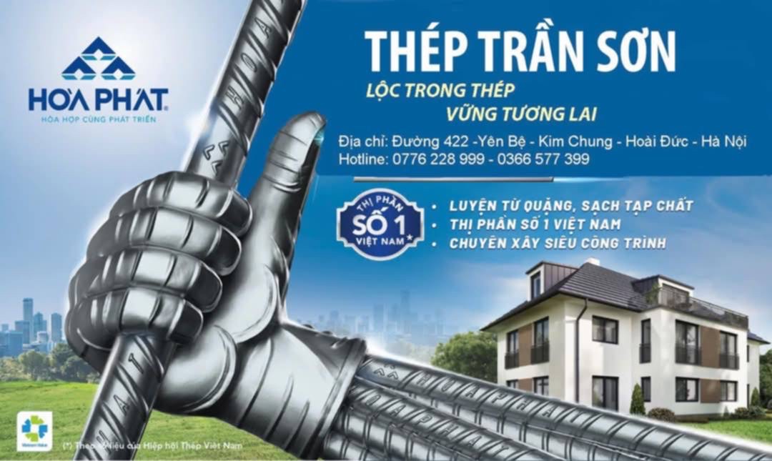 Thép Trần Sơn cung cấp thép cho công trình lớn nhỏ